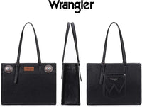 Wrangler Concho Wide Tote - Black (WG194-8122BK)