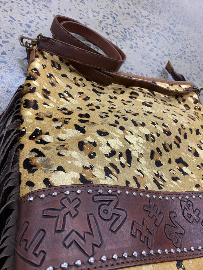 Zara - Cowhide and Leather Handbag