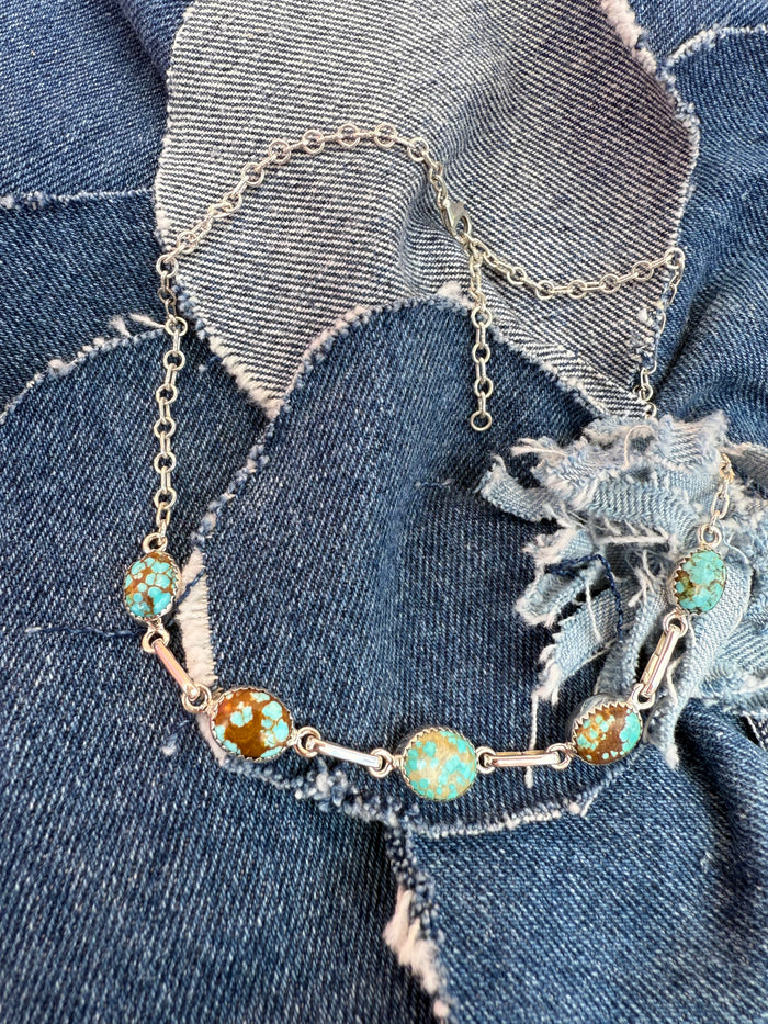 Wren Necklace - Turquoise Stones