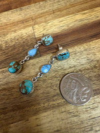 Dawn Earrings - Silver Turquoise