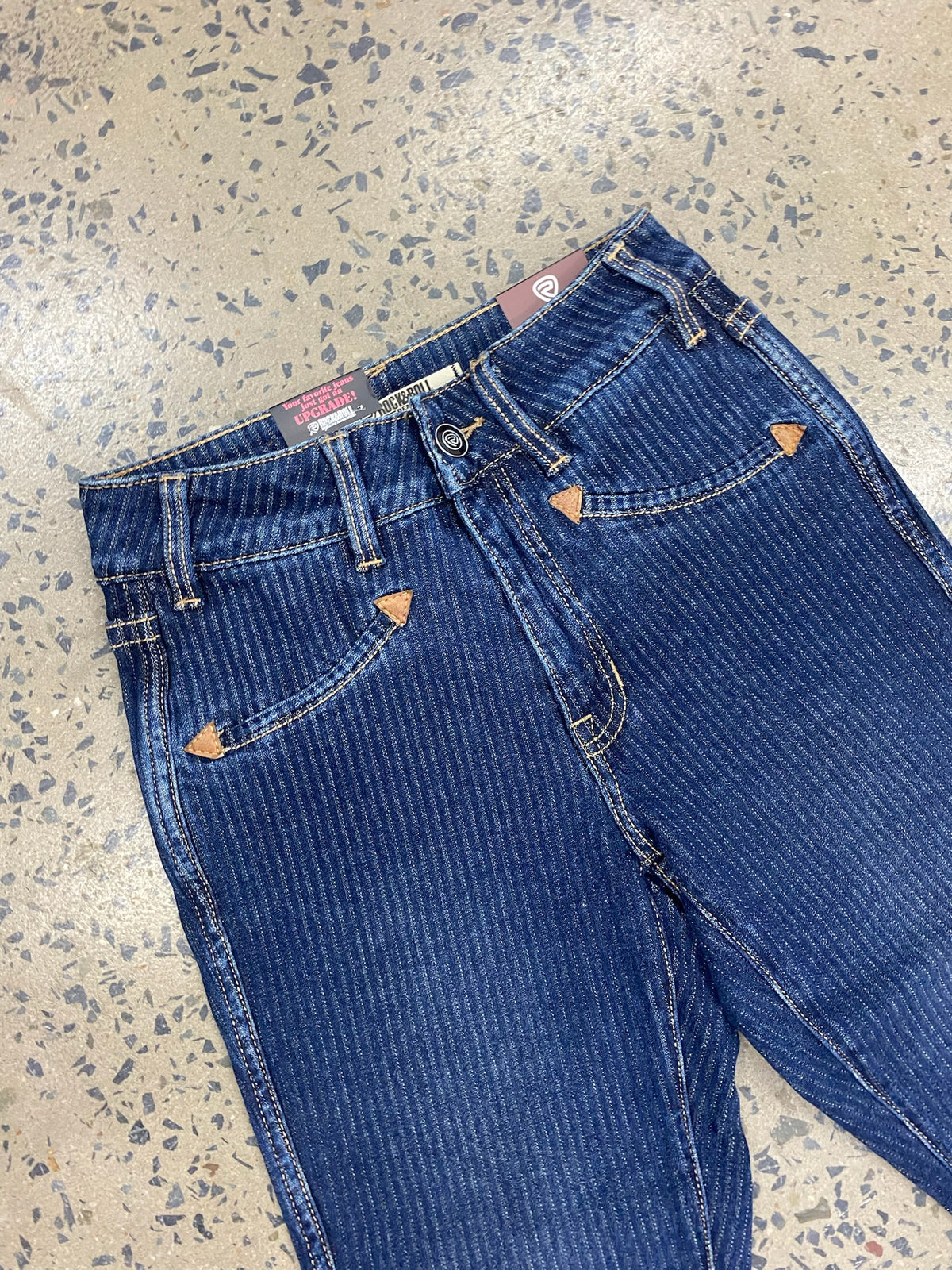 Rock & Roll Cowgirl Jeans - BW4HD07200 - Jacquard High Rise Bootcut