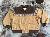 Canvas Bomber Jacket - The Bridger (Brown)