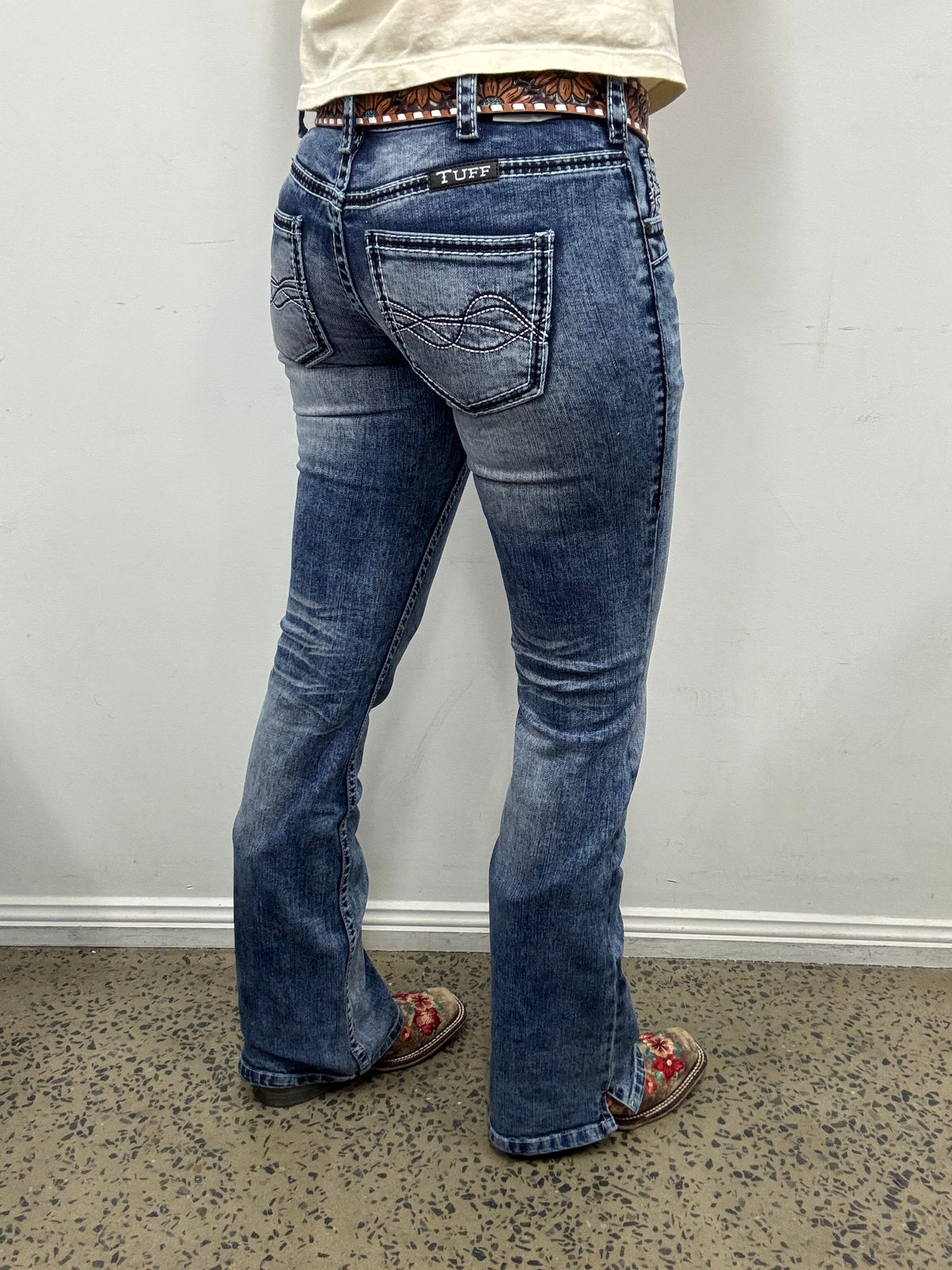 Cowgirl Tuff Jeans - DFMI Bleached