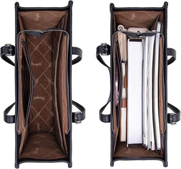 Wrangler Concho Wide Tote - Black (WG194-8122BK)