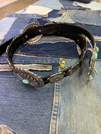 Western Concho Belt - Black