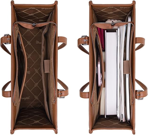 Wrangler Concho Wide Tote - Brown (WG194-8122BR)