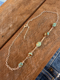 Wren Necklace - Turquoise Stones