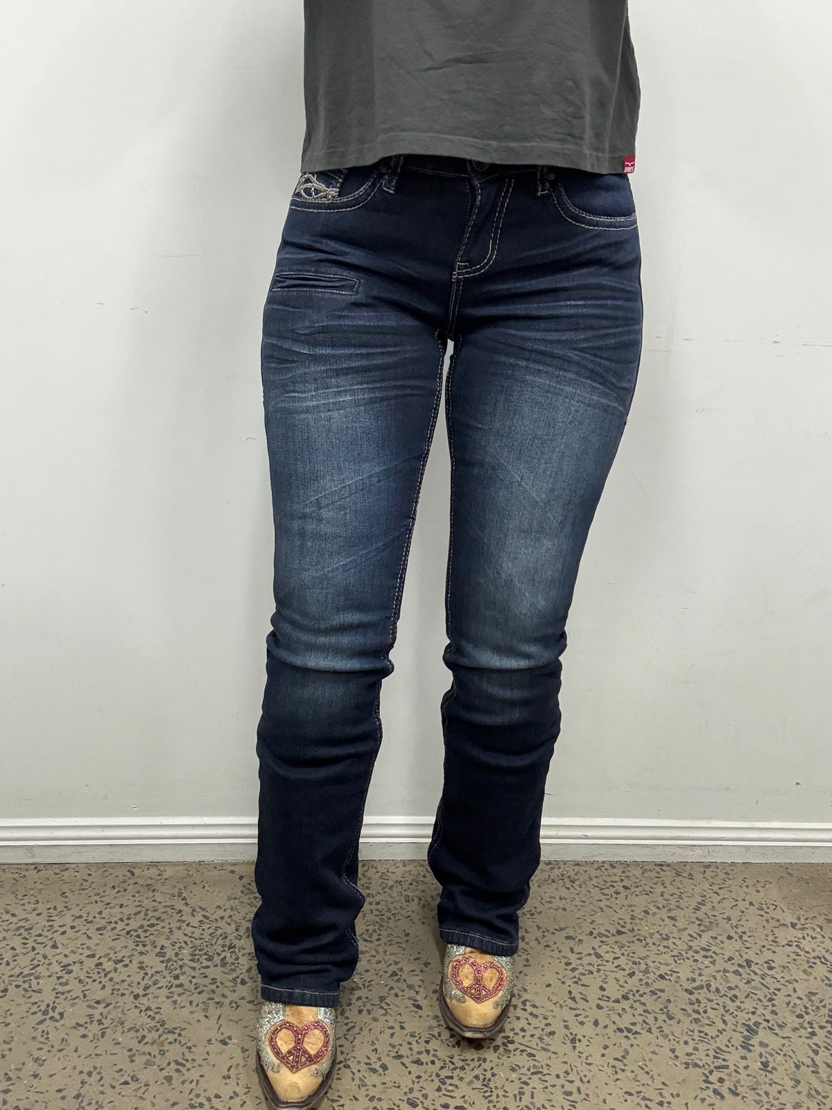 Cowgirl Tuff Jeans - DFMI Dark Flannel