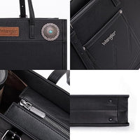 Wrangler Concho Wide Tote - Black (WG194-8122BK)