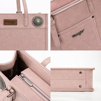 Wrangler Concho Wide Tote - Dark Pink (WG194-8122DPK)