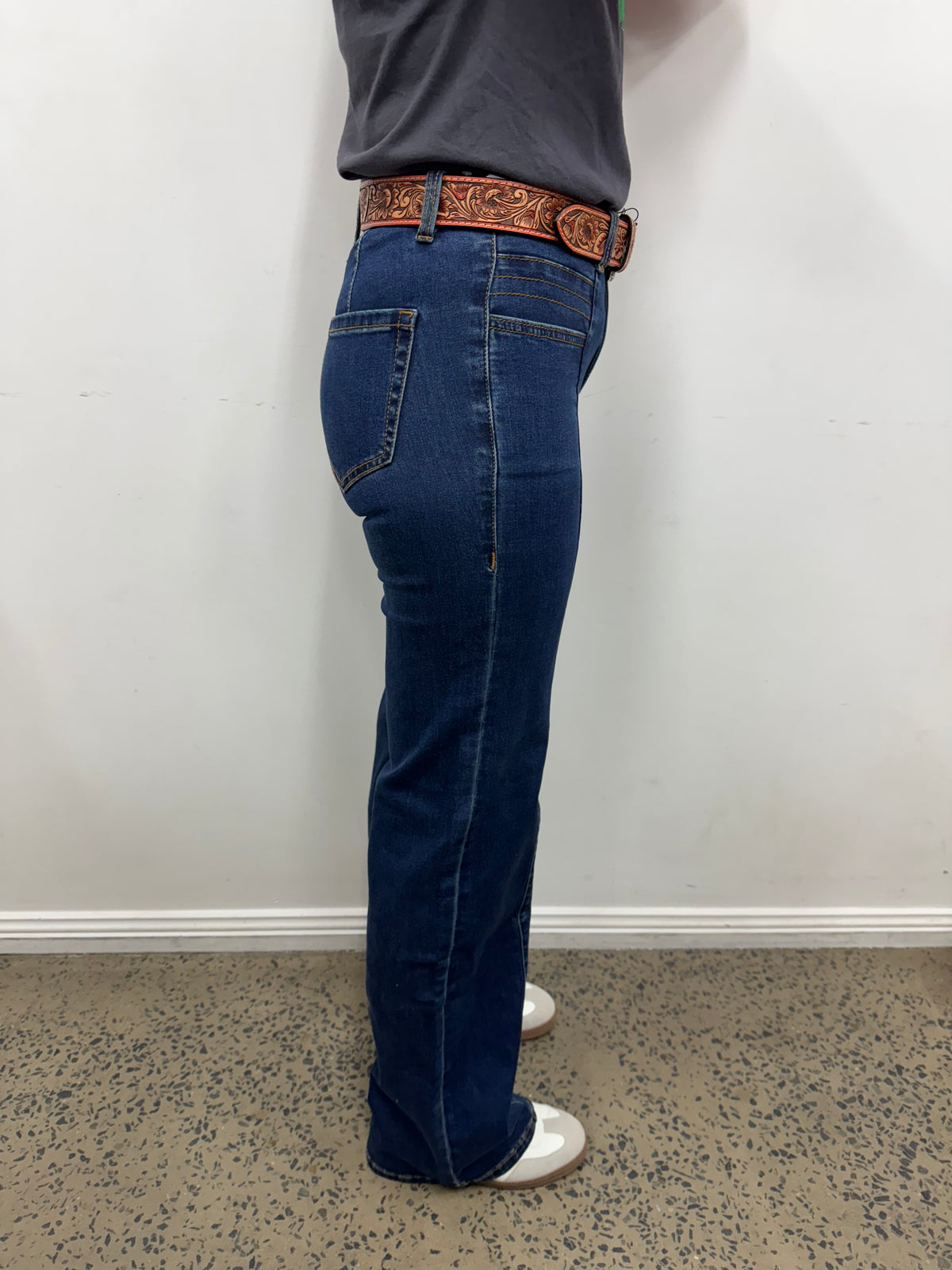 Rock & Roll Cowgirl Jeans - BW6HD07214 - Front Seam Relaxed High Rise Flare