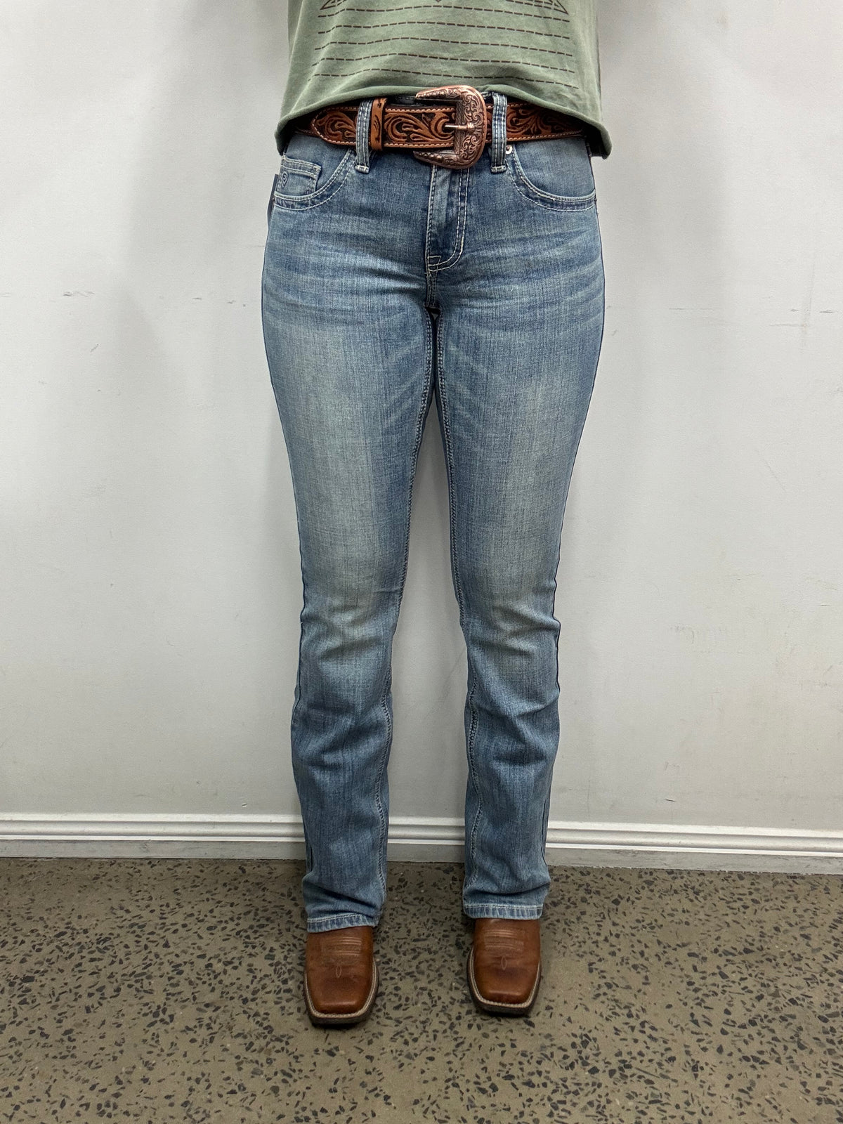 Rock & Roll Cowgirl Jeans - BW4RD06043 - Mid Rise Riding Fit