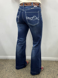 Cowgirl Tuff Jeans - Edgy Wide Leg