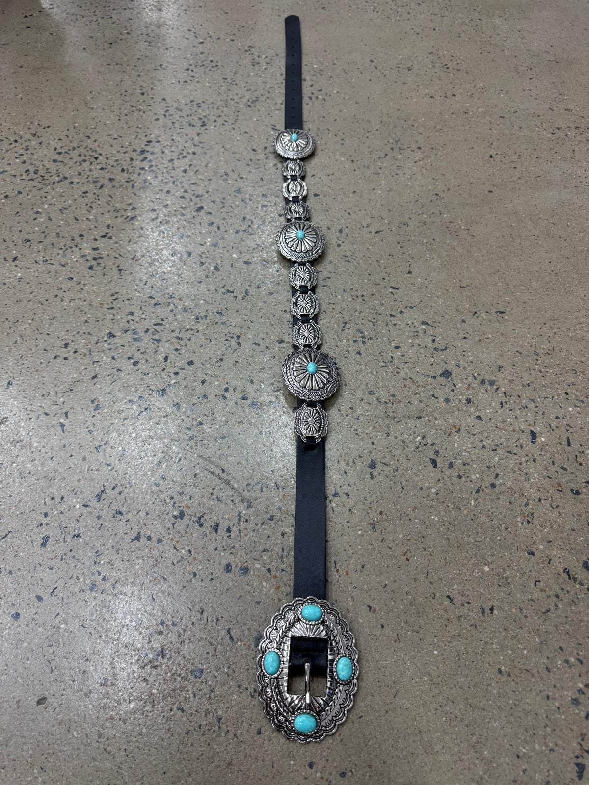 Western Concho Belt - Black