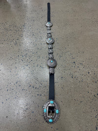 Western Concho Belt - Black