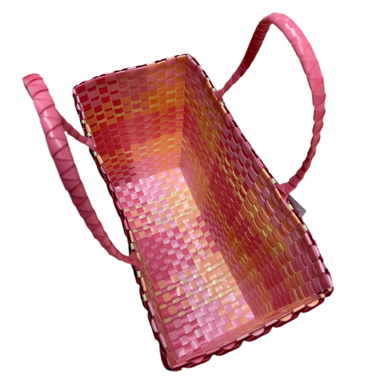 Recycled Plastic Small Tote Bag - Strawberry