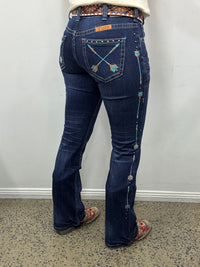 Cowgirl Tuff Jeans - Turquoise Arrows