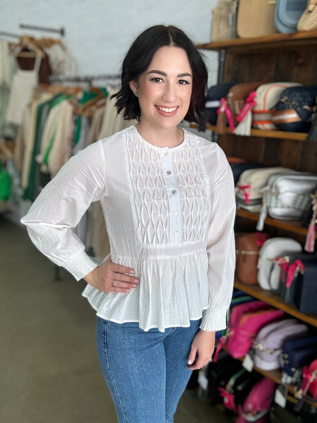 Katie Top in Vanilla