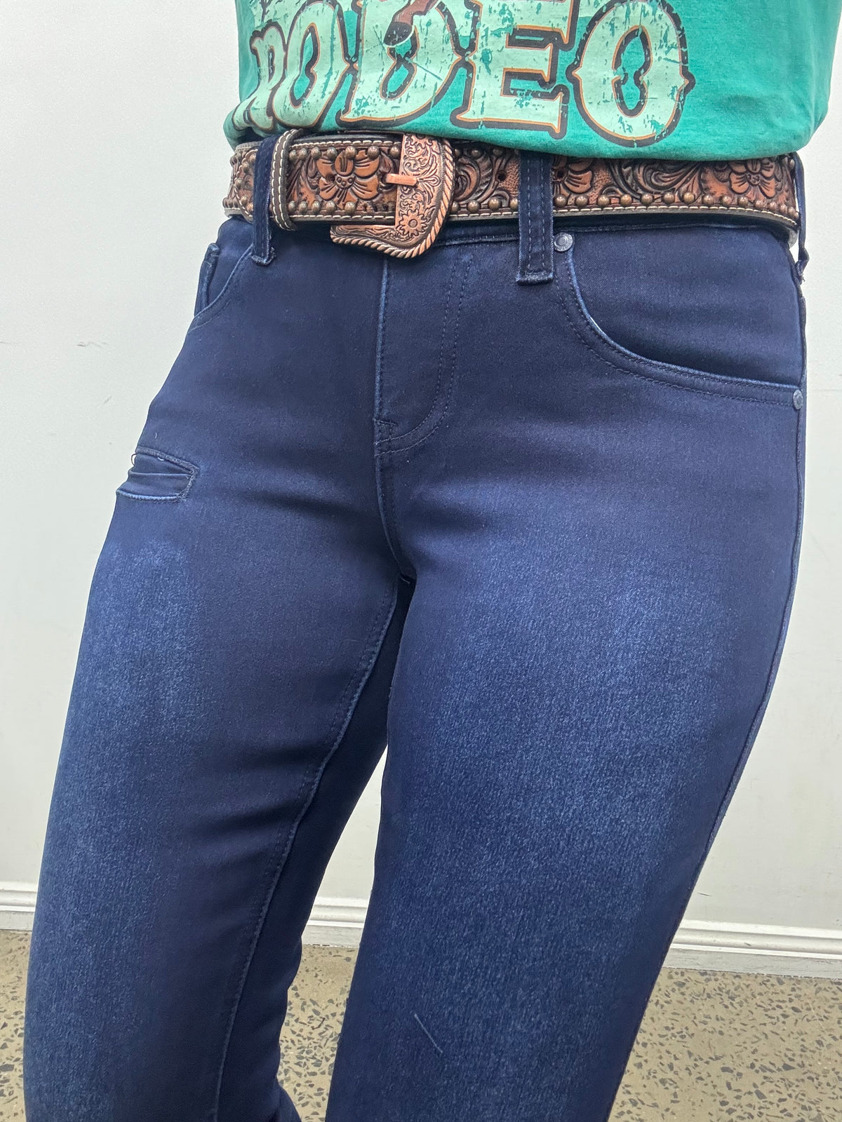 Cowgirl Tuff Jeans - Pull-On Flannel