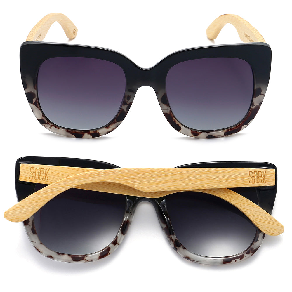 Soek Sunglasses - Riviera (Black/Ivory Tortoise)