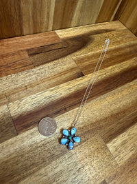 Celeste Necklace - Silver Turquoise