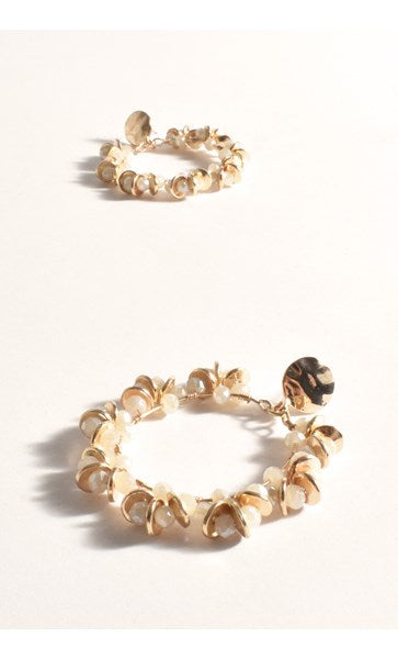 Earrings - Pearl Bead Wreath