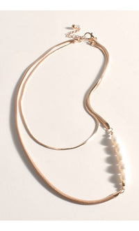 Necklace - Gold Wilson Layered Pearl