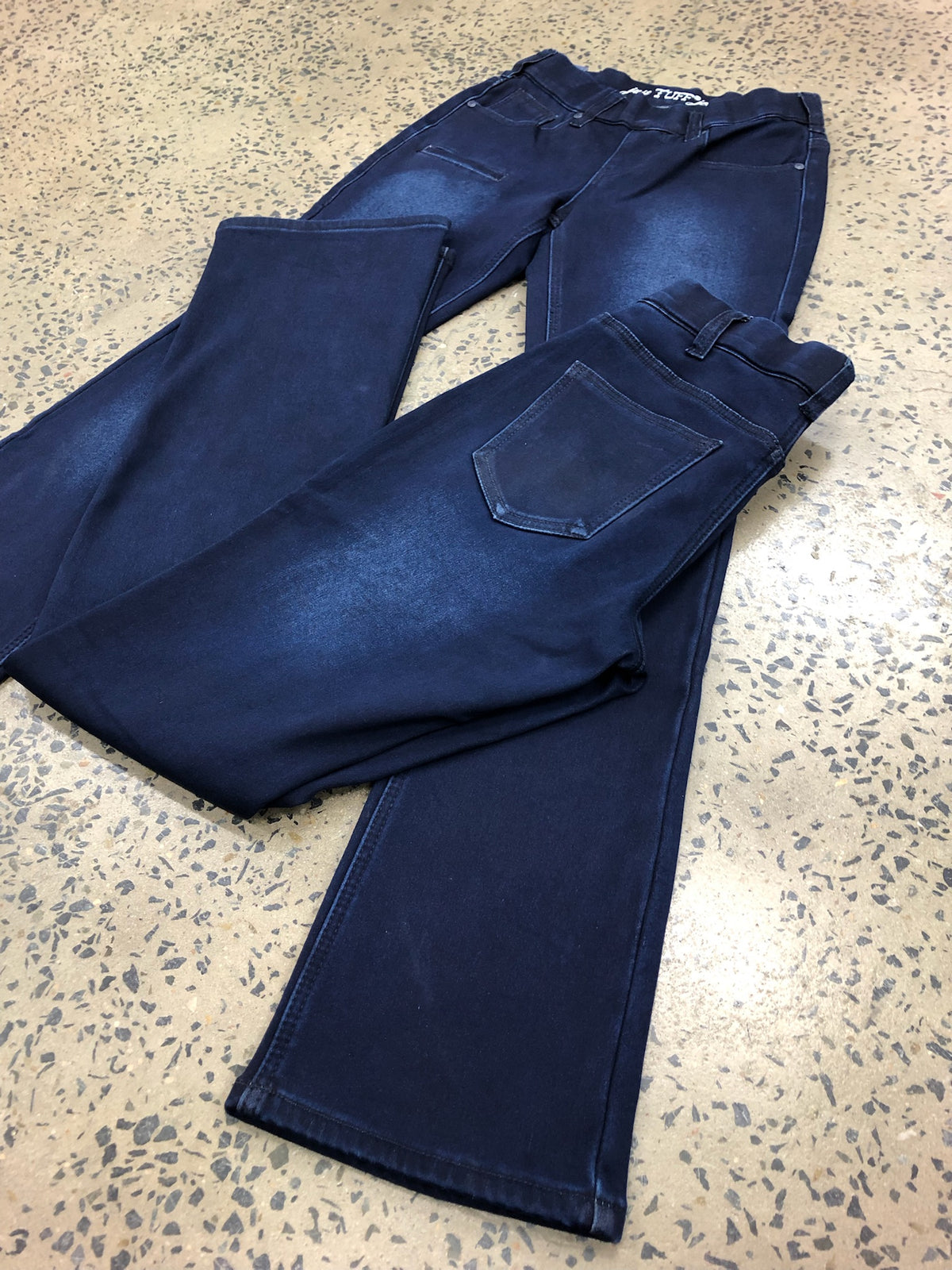 Cowgirl Tuff Jeans - Pull-On Flannel