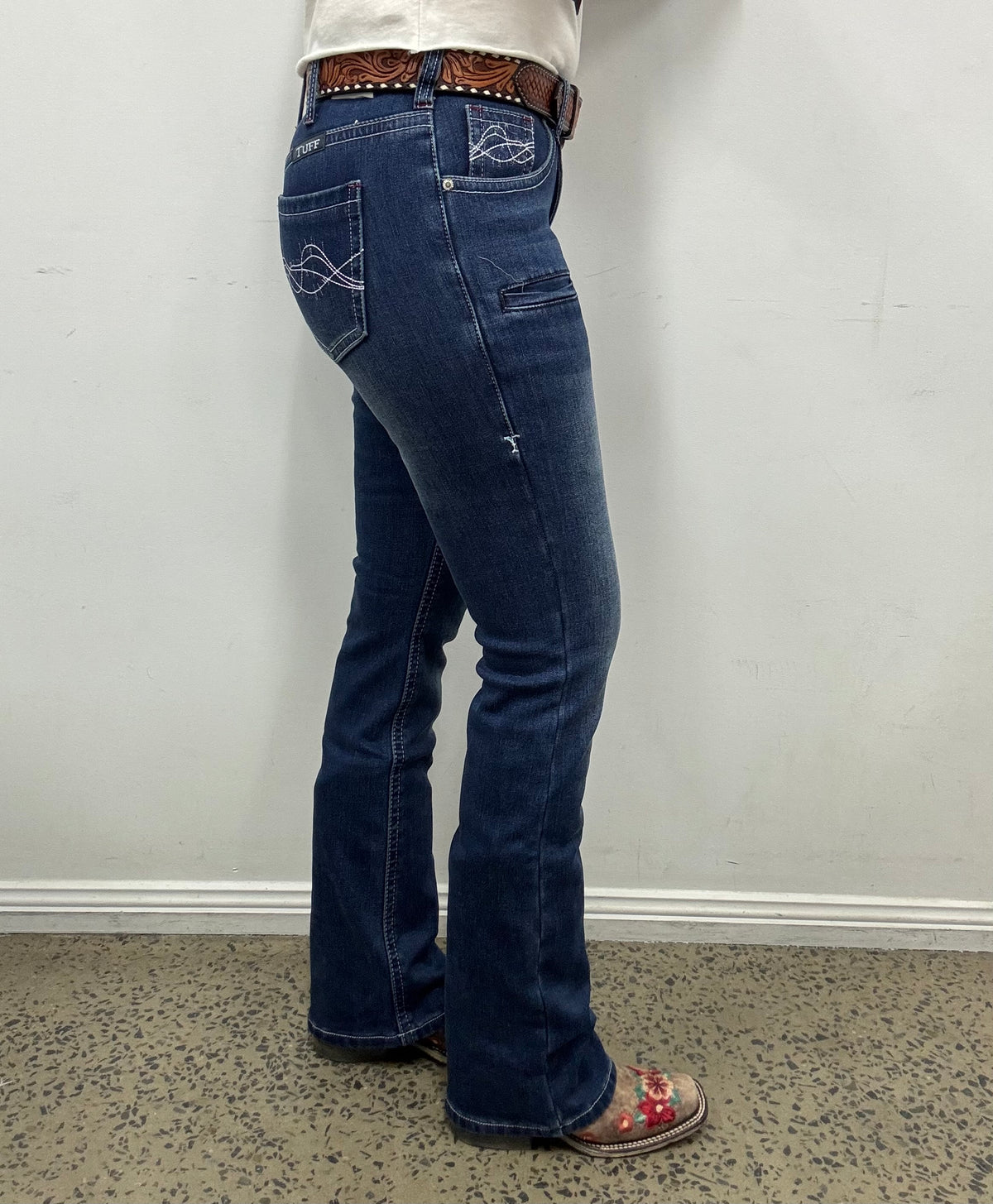 Cowgirl Tuff Jeans - Double Down Flannel