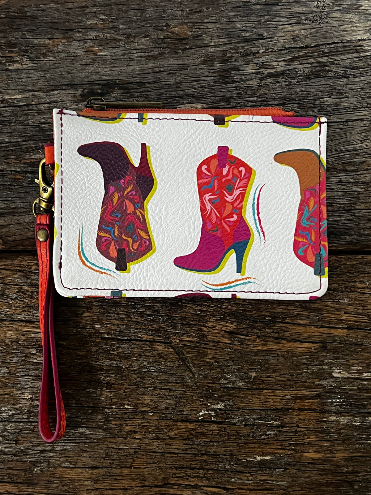 Jelly Coin Purse - Western Boot Print