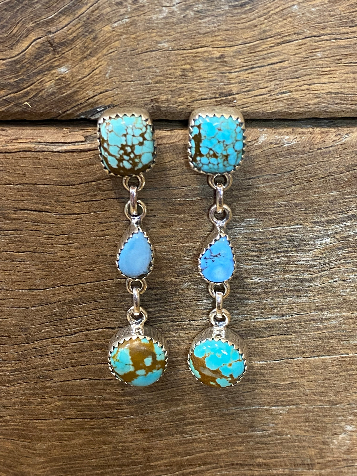 Dawn Earrings - Silver Turquoise