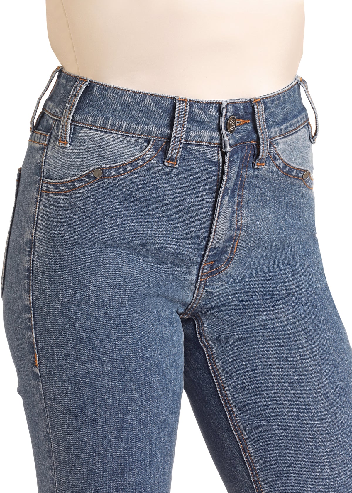 Rock & Roll Cowgirl Jeans - BW4HD06039 - Two Tone High Rise Bootcut