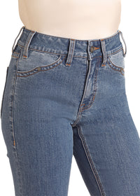 Rock & Roll Cowgirl Jeans - BW4HD06039 - Two Tone High Rise Bootcut