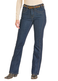 Rock & Roll Cowgirl Jeans - BW4HD07198 - Saddle Stitch High Rise Bootcut