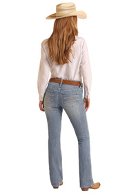 Rock & Roll Cowgirl Jeans - BW4RD06043 - Mid Rise Riding Fit
