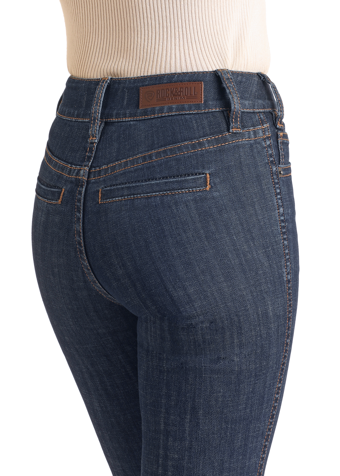 Rock & Roll Cowgirl Jeans - BW5HD06047- High Rise Trouser