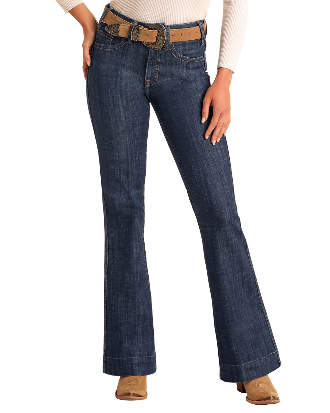 Rock & Roll Cowgirl Jeans - BW5HD06047- High Rise Trouser