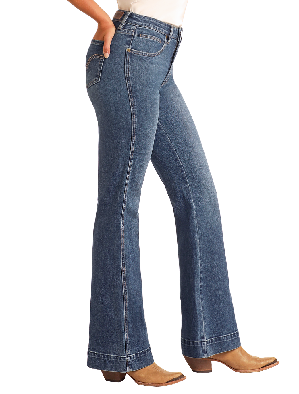 Rock & Roll Cowgirl Jeans - BW5HD06059 - High Rise Trouser