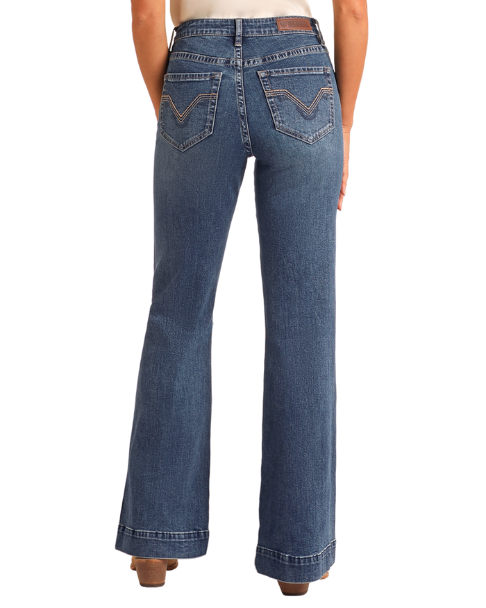 Rock & Roll Cowgirl Jeans - BW5HD06059 - High Rise Trouser