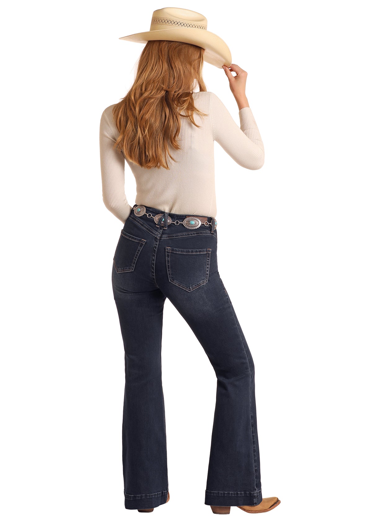 Rock & Roll Cowgirl Jeans - BW5HD06060 - High Rise Trouser