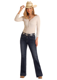 Rock & Roll Cowgirl Jeans - BW5HD06060 - High Rise Trouser