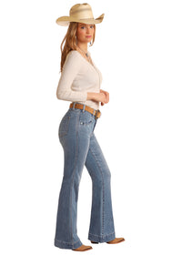 Rock & Roll Cowgirl Jeans - BW5HD06061 - High Rise Trouser