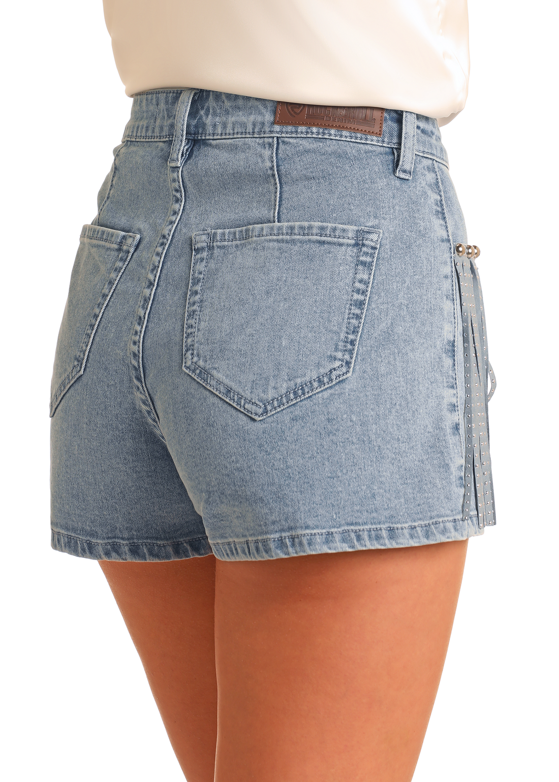 Houston Shorts - Studded Fringe Shorts