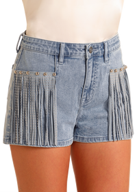 Houston Shorts - Studded Fringe Shorts
