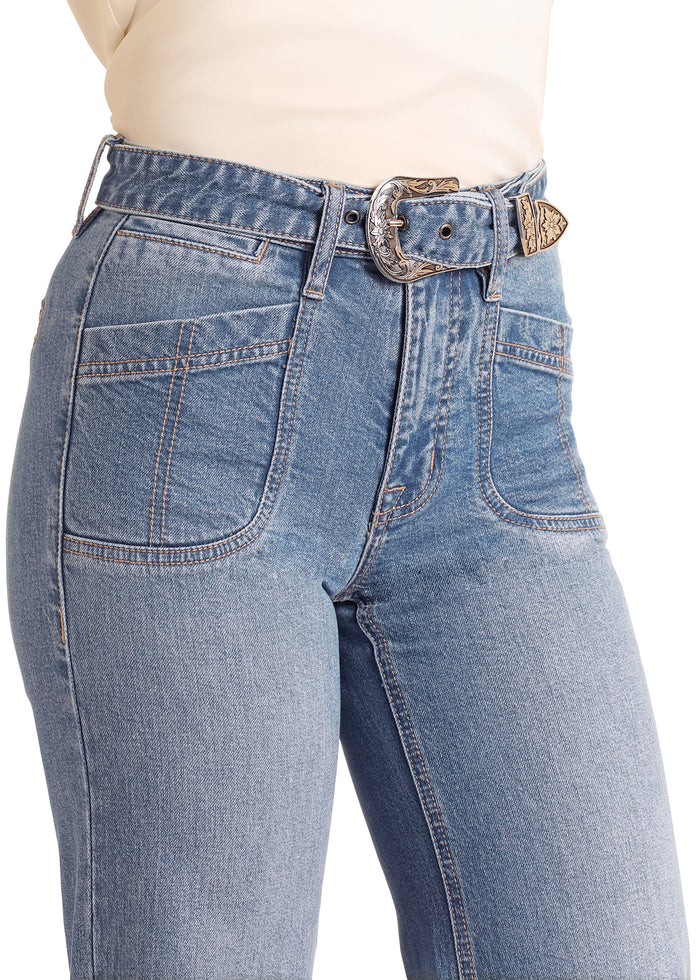 Rock & Roll Cowgirl Jeans - BW6HD06063 - High Rise Wide Leg Flare