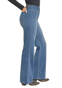 Rock & Roll Cowgirl Jeans - BW6HD07213 - Patch Pocket Relaxed High Rise Flare