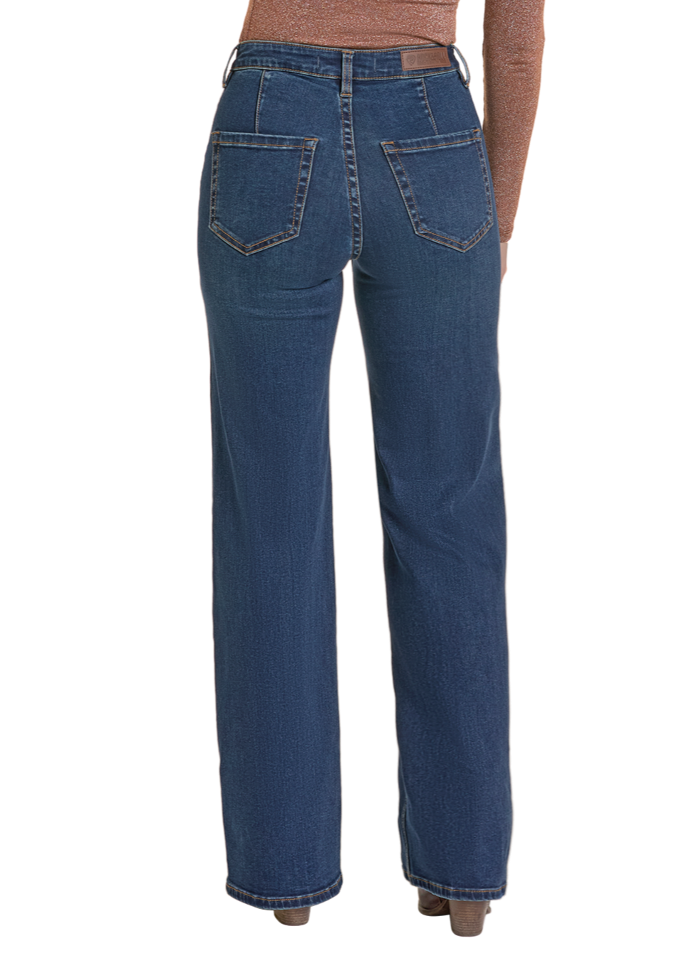 Rock & Roll Cowgirl Jeans - BW6HD07214 - Front Seam Relaxed High Rise Flare