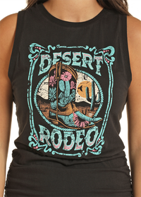 Rock & Roll Ruched Desert Print Dress (BWD0R04024)