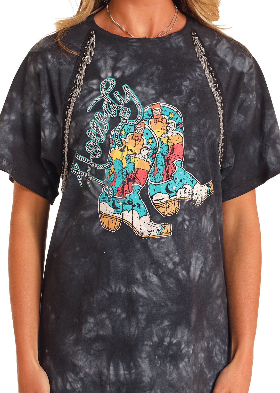 Rock & Roll Tee Shirt Dress (BWD1R05946)