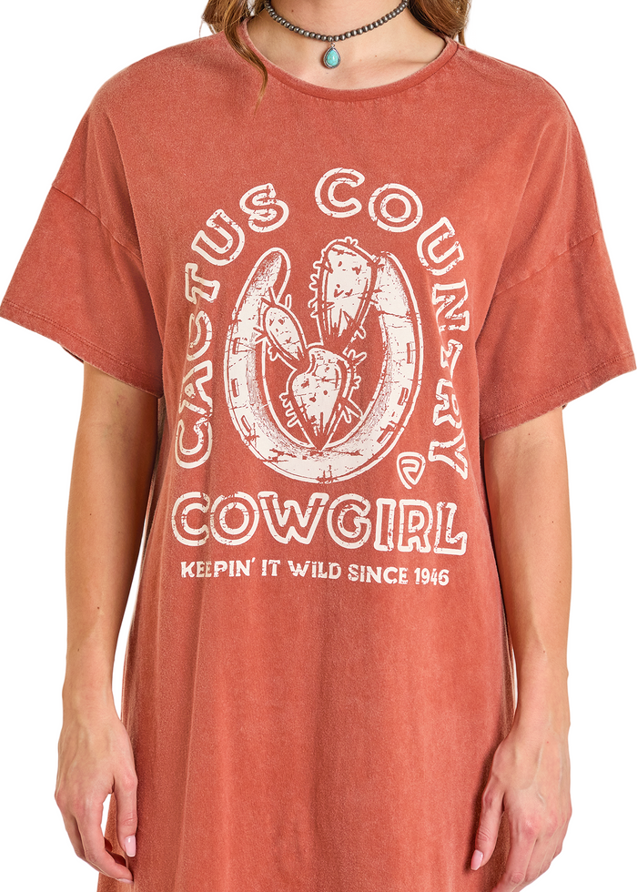 Rock & Roll Tee Shirt Dress (BWD1R07319)